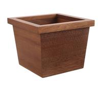 SHERCHPRY Poubelle de Bureau Carrée Mini en Bois 15,8x15,8x12,5 Cm