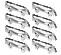 SHERCHPRY Roulettes pour Porte Coulissante en Acier Argenté Glissement Fluide 12pcs en Verre et Forte Capacité de Charge, pour Vitrines et Armoires