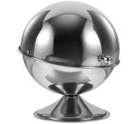 SHERCHPRY Sucrier Boule avec Couvercle à Rouleau Résistant à L'usure en Acier Inoxydable 304 Pot à Sucre Facile à Nettoyer, Cuisine Service