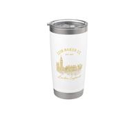 Sherlock Holmes 221B Baker Street Design Vintage Londres Gobelet isotherme en acier inoxydable double paroi
