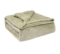Sherpa Canape Couverture Polaire 130x160cm, Épaisse Warm Plaid Blanket - Briebe