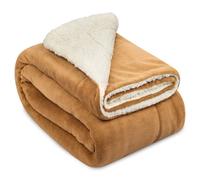 Sherpa Couverture Couverture douillette Beige/Blanc Alina, 150x200cm