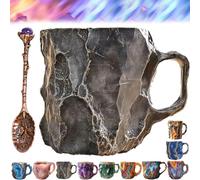 Sherum Luxegem Mug, Grishay Luxegem Mug, Mineral Crystal Coffee Mugs, Sherum Crystal Mug, Multi-Colored Crystal Mineral Coffee Mugs, 3D Crystal Mugs, Yifare Luxegem Mug, Vianys Luxegem Mug (Gray)