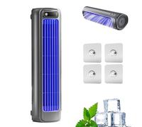 Sherum Rafraichisseur D'air Silencieux, Cooling Ace 3.0, Mini Climatiseur Portable, Avec Affichage Led, Rechargeable, pour Chambre, Bureau, Maison, Restez Au Frais En Été (Gris)
