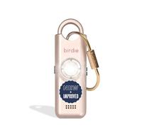 She's Birdie - L'alarme de sécurité personnelle originale pour femme par les femmes - Sirène forte, lumière stroboscopique et porte-clés pour l'autodéfense - Rechargeable avec interrupteur