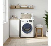 ShieldPro®Cabinet pour machine à laver - JILLE'S - Colonne salle de bain buanderie Blanc 67 5x48x97 cm 9048396