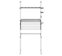 ShieldPro®Étagère pour machine à laver - JILLE'S - Colonne salle de bain buanderie 77x52x192 cm aluminium 8509729
