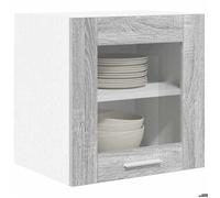 ShieldPro®Gris Placard/Armoire Haut - Armoire suspendue - CLOUD - Cabinet de cuisine - avec porte 2 pcs Gris Sonoma 40x31x40 cm 4452