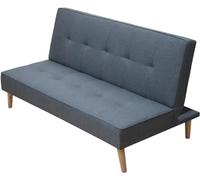 SHIITO - Canapé lit Clic Clac Modèle Orange tapissé en Polyester Style capitone (Beige)