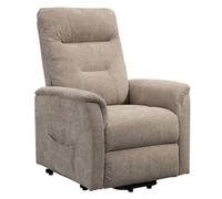 SHIITO | Fauteuil Relax Manuel | Détente et Confort Maximum | Modèle Argos - Beige | 110 x 92 x 78 cm