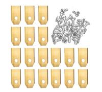 Shiketong Lame De Coupe-Bordure, Compatible avec Husqvarna, Automower, Compatible avec Gardena, Remplacement en Acier Inoxydable, Pièce D'outil De Réparation De Tondeuse À Gazon(18PCS Gold)