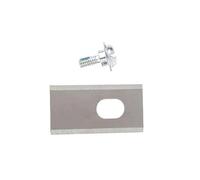 Shiketong Lame De Coupe-Herbe, Compatible for Dreame, Lame De Coupe De Tondeuse À Gazon en Acier Inoxydable avec Remplacement du Kit De Vis, Accessoires De Tondeuse À Gazon(Silver 24pcs)