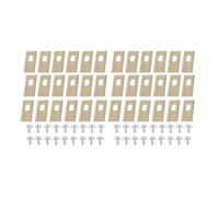 Shiketong Lame De Coupe-Herbe en Acier Inoxydable, Lame De Coupe avec Kit De Vis De Remplacement, Compatible avec Dreame, Accessoires De Tondeuse À Gazon(36PCS Gold)