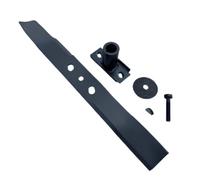 Shiketong Lame Droite De Tondeuse À Gazon avec Trou Oblique, Siège De Lame, Vis, Rondelle De Boulon pour Poussée Manuelle, Accessoires De Remplacement De Tondeuse À Gazon(Set10)
