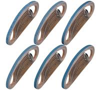 Shineboc 40PCS Bandes Abrasives 9 x 533 mm Grain 40/60/80/120/240/400 | Ensemble de Bandes Abrasives pour Ponceuse à Bande, Bois & Métal