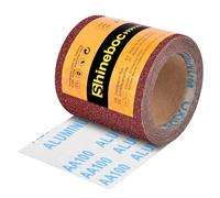Shineboc Rouleau de Papier Abrasif 115mmx10m Grain 320 pour Ponceuse à Main | Papier de Verre en Toile émeri à Base de Tissu,Ponçage Humide Rouleau Abrasif
