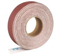Shineboc Rouleau de papier abrasif 2,5 cm x 25 m Papier abrasif à l'oxyde d'aluminium grain 150 adapté au ponçage, au bois, au traitement des meubles, à l'acier inoxydable et au traitement du corps