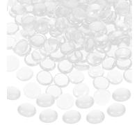SHINEOFI 1 Sachet de Perles de Verre Transparentes pour Décoration Aquarium et Jardin Galets Lourds et Lisses pour Bassin Feu de Cheminée Fontaine sans Pollution pour Poissons