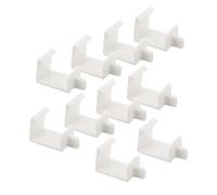 SHINEOFI 10 Pièces Clips de Séparation D’étagère à Grille Lot de Fixation | Étagères Métalliques, Présentoirs de Vente au Détail, Installation Simple