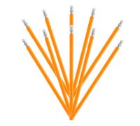 SHINEOFI 10 Pièces Crayon de Charpentier Hb en Bois Graphite pour Marquage | Outil Multi-usage, Adapté au Bois Béton, Jaune, Écriture et Lettrage, Usage Scolaire
