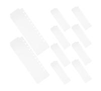 SHINEOFI 10 Pièces Intercalaires de Classeur en Plastique avec Onglets Réinscriptibles et Étanches, Mini Séparateurs pour Cahier à Spirale et Pages Mobiles, Organisation Pratique