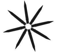 SHINEOFI 10 Pièces Piquets de Remplacement Ensemble de Noires en ABS Faciles à Installer pour Lampes Solaires de Jardin L'éclairage Extérieur du Jardin