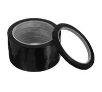 SHINEOFI 10 Pièces Ruban Adhésif Artisanal à Fines Rayures en Pet Noir pour Tableau Blanc, Bandes Effaçables à Sec, pour Marquage Automobile et Décoration D'espace