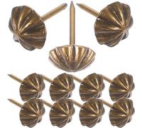 SHINEOFI 100 Pièces Clous Décoratifs pour Meubles en Fer Motif Vintage, Pointes de Tapisserie Résistantes la Déformation, pour Têtes de Lit et Bancs en DIY
