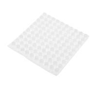SHINEOFI 100 Pièces Pastilles Adhésives en Silicone Transparent Points Tactiles en Relief, Autocollants Faciles à Appliquer pour Malvoyants à Domicile Milieu Scolaire,