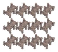 SHINEOFI 12 Pièces Pont Miniature Décoratif Marron en Résine | Statue de Pont, Ornement Artisanal, Modèle Simple, Décor de Bonsaï et Mini Paysage