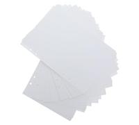 SHINEOFI 180 Pièces Recharge de Papier Pointillé A5 à 6 Trous pour | Papier Blanc, Prise de Notes Fluide sans Bavure, Organisation Souple, Tableaux de Données et Cartes Mentales