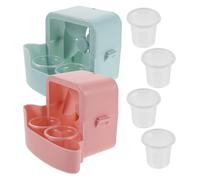 SHINEOFI 2 Ensembles Support Suspendu en Plastique pour Refroidisseur de Ventilateur avec Bac Intégré, Réutilisable, pour Bureaux et Chambres, Compatible avec Ventilateurs à Crochets