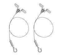 SHINEOFI 2 Pièces Crochets Suspendre pour Galeries et Commerces pour Acier Inoxydable Argenté Câble D'accrochage Rapide et Capacité de Charge Exceptionnelle pour Cadres et Affiches