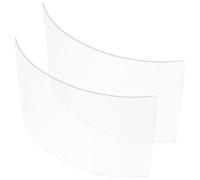 SHINEOFI 2 Pièces Écran de Capot de Sablage en Verre, Protection Légère | Cagoule Sablage, Lentille de Chapeau de Protection Sablée, Vitre 2mm