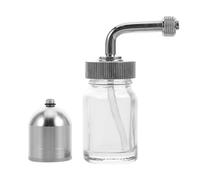 SHINEOFI 2 Pièces Flacon D'aérographe en Plastique avec Couvercle, Pot de Peinture Rechargeable pour Peinture et Distribution Facile, Compatible avec 131130 et 116ps