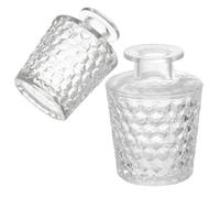 SHINEOFI 2 Pièces Flacon Diffuseur en Verre Vide, Diffuseur de Parfum en Pot 100 Ml/150 ML, Fragrance Diffusion, Aromathérapie, Décoration Élégante pour Huiles Essentielles et Parfum