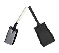 SHINEOFI 2 Pièces Mini Pelle à Fleurs en Fer, Pelle de Jardin Carrée, Noir, Multifonction, Bords Lisses Polis, Résistante à L’Usure, pour Jardinage et Nettoyage des Déjections D’Animaux