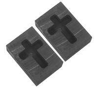 SHINEOFI 2 Pièces Moule Graphite pour Fusion à Haute Température Creuset Résistant pour Moulage de Bijoux Outil et Précis pour Fonte Métal