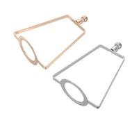 SHINEOFI 2 Pièces Support de Lampe E27 avec Cadre de Corne en Fer 14,5x10,1x6cm Remplacement sans Couture, Adapté aux Abat-jours pour Salons et Espaces de Lecture