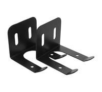 SHINEOFI 2 Pièces Support Mural en Fer Noir pour Tondeuse à Gazon et Tronçonneuse Installation Rapide et Sécurité Renforcée, pour Rangement de Garage ou Abri