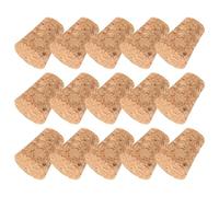 SHINEOFI 20 Bouchons Coniques en Liège de Bois Tendre, Diamètre 15 Mm, Lot de 20 Pièces pour Bouchage Bouteilles Vin et Bière, Bouchons de Remplacement pour Loisirs Créatifs et Mise