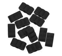 SHINEOFI 20 Pièces Butée de Glissière de Tiroir Clip Anti-chute en Caoutchouc Noir Bruit pour Installation et Maintenance de Meubles Compatibilité Large