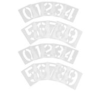 SHINEOFI 20 Pièces Lot Pochoirs Numériques pour Peinture Réutilisables Plastique Décoration Artisanale pour Panneaux et Projets DIY