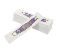 SHINEOFI 200 Pièces Pochette à Couverts en Papier Kraft Résistante à L'huile L'eau, Étui à Baguettes Élégant pour Restaurant Cuisine Asiatique, Style Japonerie