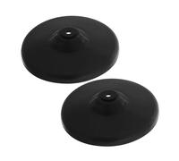 SHINEOFI 2pcs Boutons de Couvercle en Caoutchouc Noir pour Cuisinière à Gaz, Résistance Haute Température et Fonction Protectrice, Accessoire la Cuisine