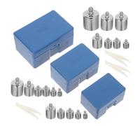 SHINEOFI 3 Boîtes Set de Poids de Calibration Acier Boîtes pour Étalonnage Précis de Balances de Laboratoire et ccessoires Modulaires pour Balances de Pesée