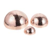 SHINEOFI 3 Pièces Demi-boule à Facettes Disco, Boule Disco Réfléchissante, 7,7 Pouces, Verre, Adhésive, Résistante la Décoloration, Installation Facile, pour Décor de Fête et Salles