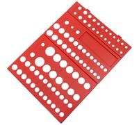 SHINEOFI 3 Pièces Organisateur Mural pour Douilles 1/4, 3/8 et 1/2 Pouces en Abs Rouge, Support Facile à Fixer et Clips Amovibles pour Rangement Fiable D'outils Sockets