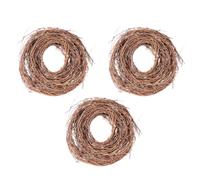 SHINEOFI 3 Rouleaux Guirlande Serpent en Rotin Naturel de 4,6 M pour Décoration de Noël Extérieure, pour Sapin et Ambiance Festive Chaleureuse