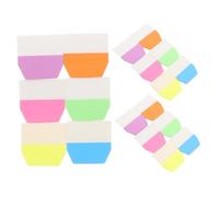 SHINEOFI 3 Sets Onglets Adhésifs Réutilisables pour Bureau ou École Marque-page Étiquettes Inscriptibles en Pet